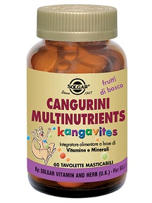 CANGURINI MULTINUTRIENTS FRUTTI TROPICALI 60 COMPRESSE - Farma Nice