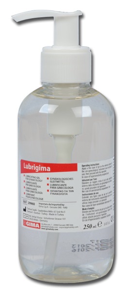 GEL LUBRIFICANTE PER GINECOLOGIA LUBRIGIMA PER INSERIMENTO FACILITATO DI STRUMENTARIO PER INDAGINI GINECOLOGICHE TRASPARENTE SOLUBILE IN ACQUA IN DISPENSER DA 250ML - Farma Nice