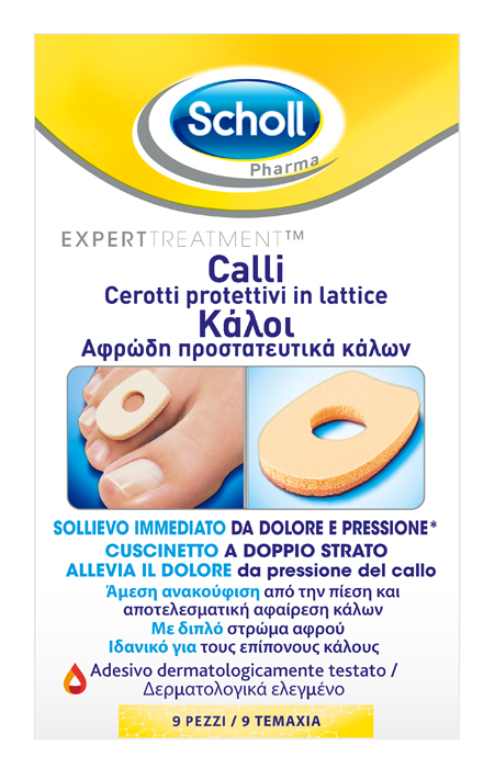 CEROTTO PROTETTIVO PER CALLI SCHOLL IN LATTICE 9 PEZZI - Farma Nice