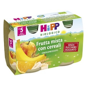 HIPP BIO HIPP BIO OMOGENEIZZATO FRUTTA MISTA CON CEREALI 2X125 G - Farma Nice
