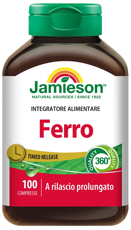 JAMIESON FERRO A RILASCIO PROLUNGATO 100 COMPRESSE - Farma Nice