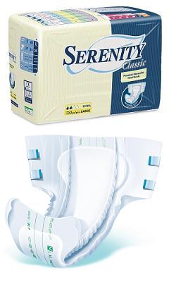 PANNOLONE PER INCONTINENZA SERENITY CLASSIC SUPERDRY FORMATO EXTRA LARGE 30 PEZZI - Farma Nice