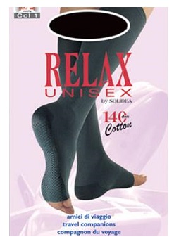 RELAX UNISEX 140 GAMBALETTO COTTON PUNTA APERTA NATUR 4XL - Farma Nice
