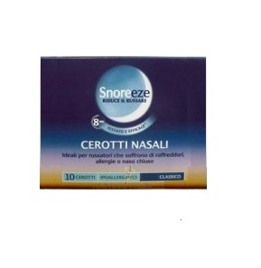 CEROTTO NASALE SNOREEZE CLASSICO LARGE 10 PEZZI - Farma Nice