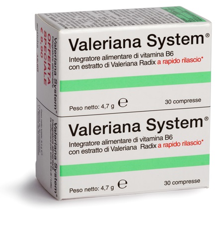 VALERIANA SYSTEM 30 COMPRESSE + 30 COMPRESSE - Farma Nice