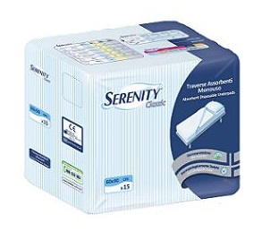 TRAVERSA SALVAMATERASSO PER INCONTINENZA SERENITY CLASSIC MISURA 60X90CM 15 PEZZI - Farma Nice