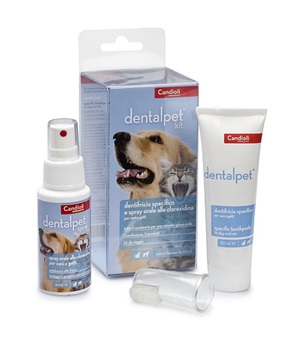 DENTALPET KIT DENTIFRICIO 50ML+SPRAY ORALE 50ML+1 DITALE - Farma Nice