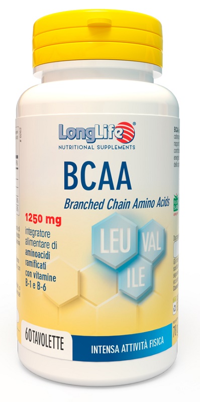 LONGLIFE BCAA 1250 MG 60 TAVOLETTE - Farma Nice