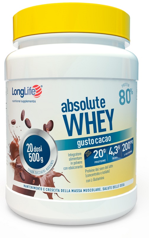 LONGLIFE ABSOLUTE WHEY CACAO - Farma Nice