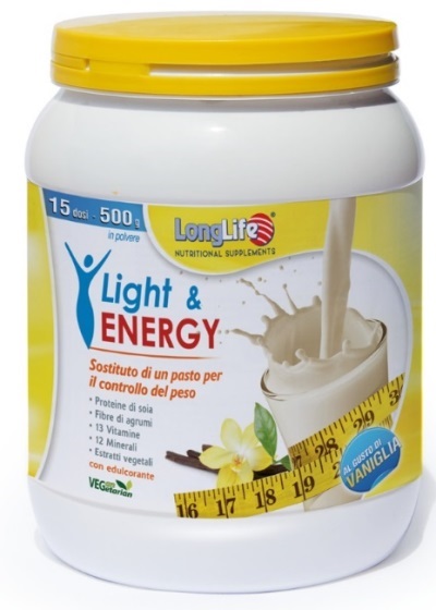 LONGLIFE LIGHT & ENERGY VANIGLIA 500 G - Farma Nice