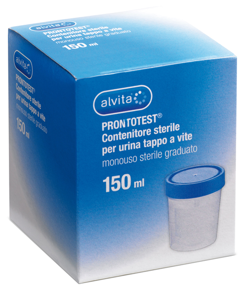 CONTENITORE PER URINA ALVITA PRONTOTEST GRADUATO CON TAPPO A VITE - Farma Nice