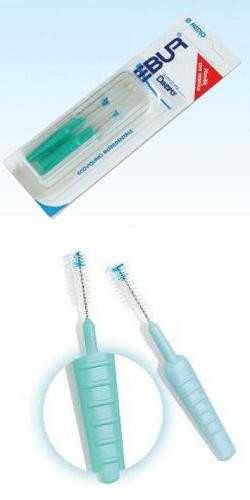 EBUR SCOVOLINO MEDIO CON MANICO IN ASTUCCIO TASCABILE 5 PEZZI - Farma Nice