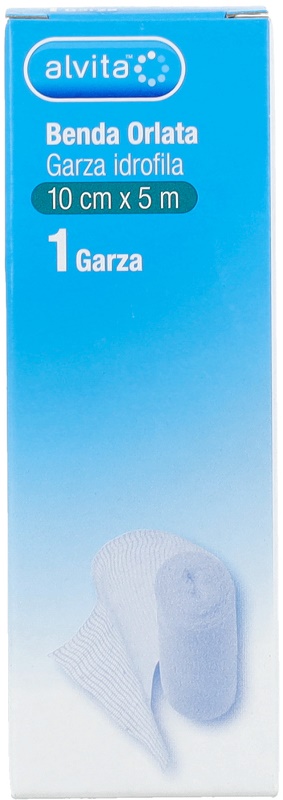 BENDA ORLATA GARZA IDROFILA ALVITA 10X500CM - Farma Nice