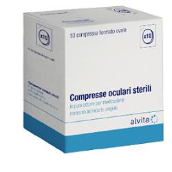 COMPRESSA OCULARE ALVITA STERILE 10 PEZZI - Farma Nice