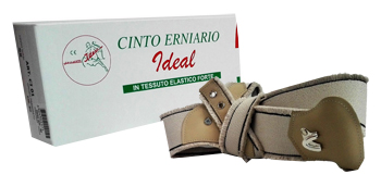 CINTO ERNIARIO IDEAL IN TESSUTO ELASTICO FORTE DESTRO GRIGIO FRANGIATO 95CM - Farma Nice