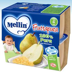 MELLIN FRUTTA PURA PERA 100 G 4 PEZZI - Farma Nice