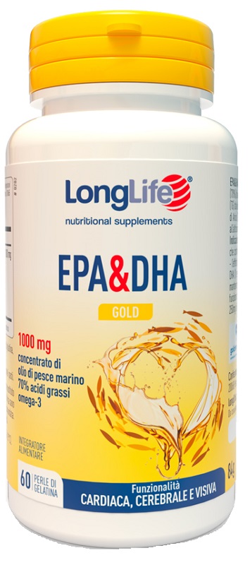 LONGLIFE EPA DHA GOLD 60 PERLE - Farma Nice