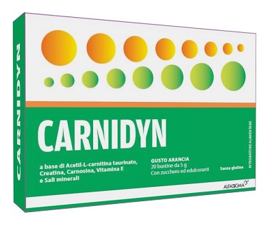 CARNIDYN 20 BUSTINE DA 5 G GUSTO ARANCIA - Farma Nice