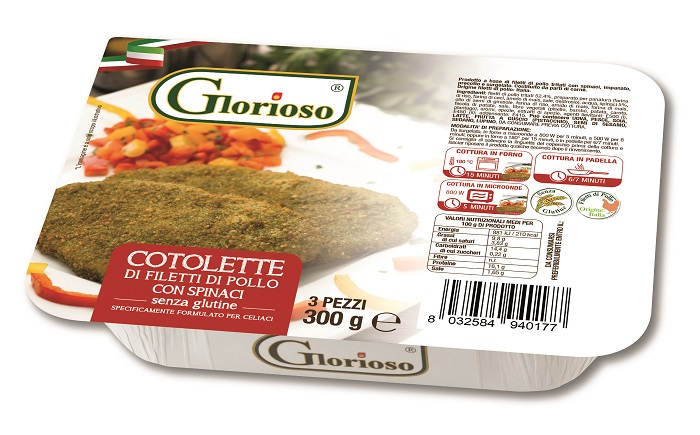 COTOLETTA CON SPINACI SURGELATA 285 G - Farma Nice