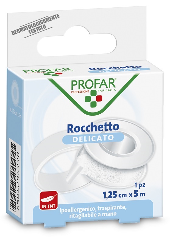 ROCCHETTO TESSUTO NON TESSUTO DELICATO 1,25 CM X 5 M PROFAR - Farma Nice