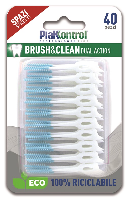PLAKKONTROL BRUSH & CLEAN SCOVOLINI SPAZI STRETTI 40 PEZZI - Farma Nice