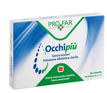 OCCHI PIU' GOCCE OCULARI RINFRESCANTI 10 FL DA 0,5 ML PROFAR - Farma Nice