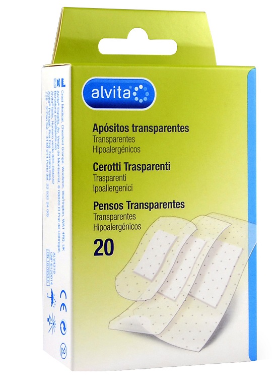 CEROTTO TRASPARENTE 20 PEZZI ALVITA - Farma Nice