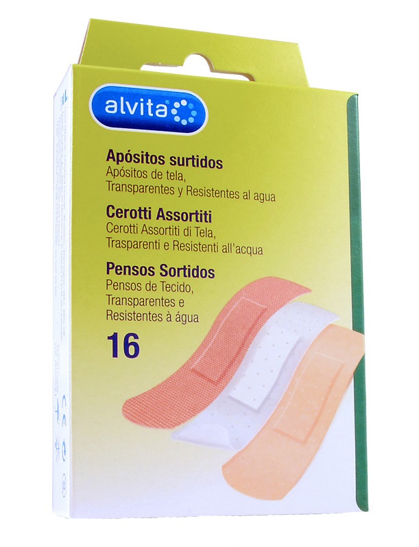 ALVITA CEROTTI ASSORTITI 16 PEZZI - Farma Nice