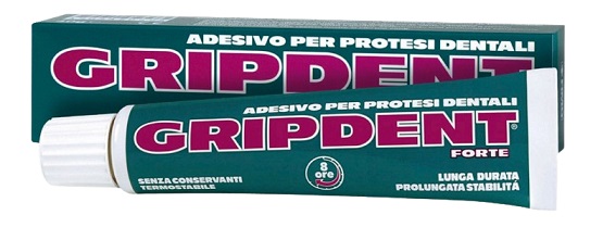GRIPDENT FORTE ADESIVO PER PROTESI DENTARIA 40 G - Farma Nice