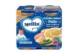 MELLIN BABY CENA COMPLETA POLLO VERDURE 2 PEZZI 200 G - Farma Nice