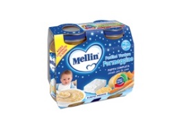 MELLIN BABY CENA COMPLETA FORMAGGINO PASTICA 2 PEZZI DA 200 G - Farma Nice