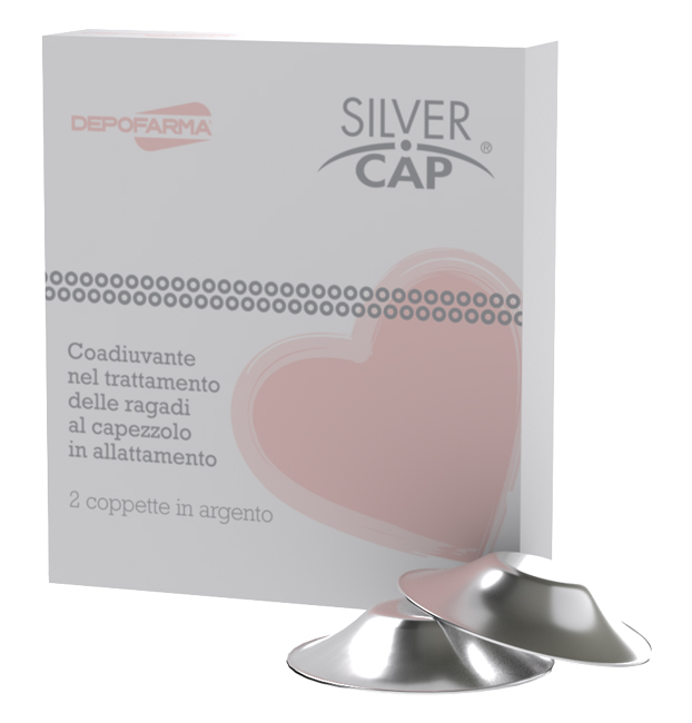 SILVER CAP COPPETTE IN ARGENTO COPRI CAPEZZOLI PER ALLATTAMENTO 2 PEZZI - Farma Nice