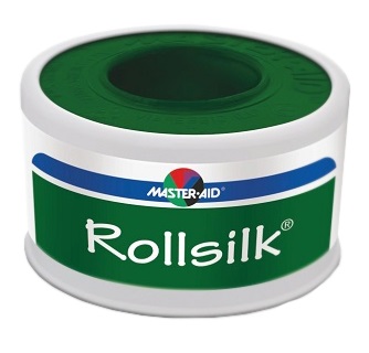 CEROTTO IN ROCCHETTO MASTER-AID ROLLSILK TESSUTO BIANCO IPOALLERGENICO 5X2,50 - Farma Nice