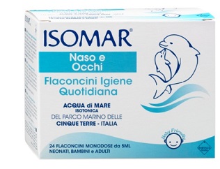 ISOMAR SOLUZIONE ISOTONICA ACQUA MARE IGIENE QUOTIDIANA 24 FLACONCINI MONODOSE 5 ML - Farma Nice