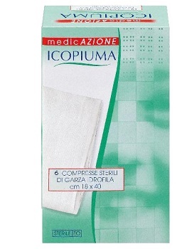 ICOPIUMA GARZA COMPRESSA IDROFILA 18X40CM 6 PEZZI - Farma Nice
