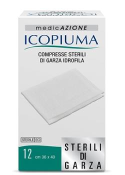 ICOPIUMA GARZA COMPRESSA IDROFILA 36X40CM 12 PEZZI - Farma Nice
