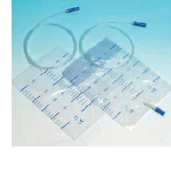 SACCA RACCOLTA URINA DA LETTO IN PVC NON STERILE VOLUME 2 LITRI TUBO LUNGHEZZA 90 CM CON SCARICO E VALVOLA ANTIREFLUSSO 30 PEZZI - Farma Nice