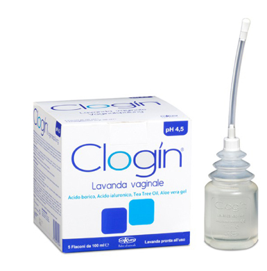 CLOGIN LAVANDA VAGINALE 5 FLACONI DA 100 ML + 5 CANNULE VAGINALI MONOUSO - Farma Nice