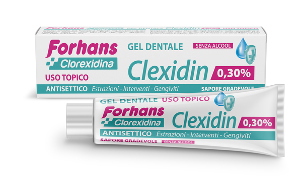 FORHANS CLEXIDIN COLLUTORIO IN GEL ALLA CLOREXIDINA 0,30% 30 - Farma Nice