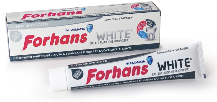 FORHANS SP WHITE DENTIF 75ML - Farma Nice
