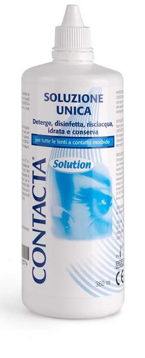 SOLUZIONE UNICA ISOTONICA PER LENTI A CONTATTO CONTACTA DA 360 ML - Farma Nice