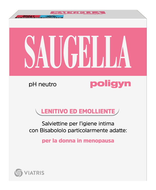 SAUGELLA POLIGYN PH NEUTRO SALVIETTINE IGIENE INTIMA LENITIVO ED EMOLLIENTE 10 PEZZI - Farma Nice