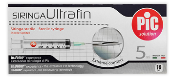 SIRINGA PIC ULTRAFINE 5 ML AGO 14 10 PEZZI - Farma Nice