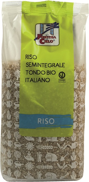 FSC RISO SEMINTEGRALE TONDO BIO 1000 G - Farma Nice