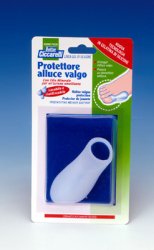 PROTETTORE ALLUCE VALGO REALIZZATO IN GEL DI SILICONE BIANCOSEMITRASPARENTE SAGOMATO PER AVVOLGERE LA PARTE DOLENTE E SENSIBILE DELL'ALLUCE IGIENEPIEDE 1 PEZZO - Farma Nice
