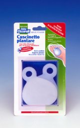 CUSCINETTO PLANTARE REALIZZATO IN GEL DI SILICONE BIANCO SEMITRASPARENTE SAGOMATO PER AMMORTIZZARE E PROTEGGERE PRESSIONE E SFREGAMENTI SOTTO LA PIANTA DEI PIEDI 2 PEZZI - Farma Nice
