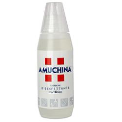 DISINFETTANTE IGIENIZZANTE A BASE DI IPOCLORITO DI SODIO ANTIMICROBICO AD AMPIO SPETTRO D'AZIONE AMUCHINA LIQUIDA 100% 500 ML - Farma Nice