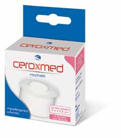 CEROTTO ADESIVO IN ROCCHETTO CEROXMED IN TESSUTO NON TESSUTO AERATO IPOALLERGENICO BIANCO 500X2,5 CM 1 PEZZO - Farma Nice