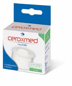 CEROTTO ADESIVO IN ROCCHETTO CEROXMED IN SETA AERATO IPOALLERGENICO BIANCO 500X2,5 CM 1 PEZZO - Farma Nice