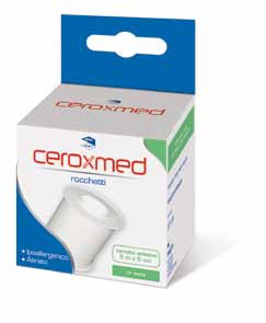 CEROTTO ADESIVO IN ROCCHETTO CEROXMED IN SETA AERATO IPOALLERGENICO BIANCO 500X5 CM 1 PEZZO - Farma Nice